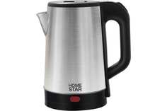 Чайник электрический HomeStar HS-1041 1.8 л серебристый, черный