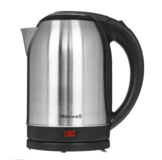 Чайник электрический Maxwell MW-1077ST, черно-серебристый