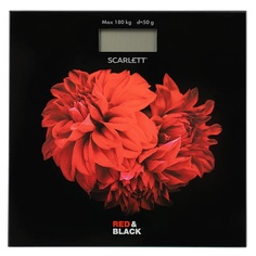 Весы напольные Scarlett SC-BS33E027 черный, красный