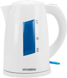 Чайник электрический Hyundai HYK-P2407, 2200Вт, белый и голубой