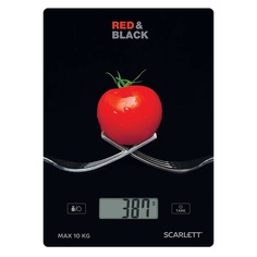Весы кухонные Scarlett SC-KS57 черный, красный