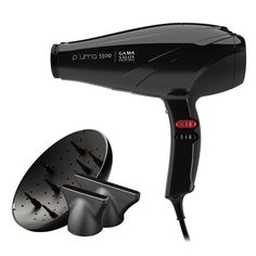 Фен для волос GA.MA PLUMA 5500 ION SYSTEM C OXY ACTIVE, черный
