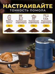 Кофемолка NoBrand MN-8600 разноцветный