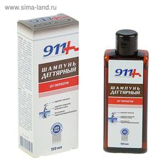 Шампунь 911 дегтярный при себорее псориазе перхоти 150 мл