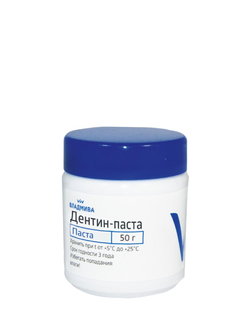 Временный пломбировочный материал Дентин-паста 50 г мята Владмива