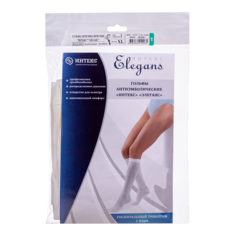 Гольфы антиэмболические компрессионные Интекс Elegans класс компрессии 1 р XL белые 1 пара