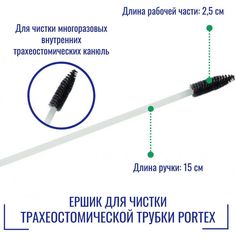 Ершик для чистки трахеостомической трубки Portex 100/855/000