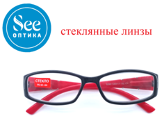 Готовые женские очки со стеклянными линзами и диоптриями +1.0 No Brand