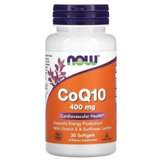 Коэнзим Q10 NOW coq10 400мг 30 капсул