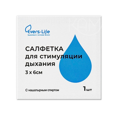Салфетка Эверс Лайф для стимуляции дыхания 3х6 см 1 шт. Evers Life