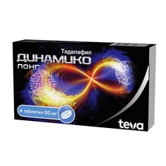 Динамико Лонг таблетки 20 мг 4 шт. Teva