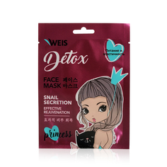 Маска для лица WEIS Detox питание и эластичность с муцином улитки, 23 г