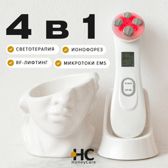 Лифтинг аппарат для мезотерапии, массажер для шеи, лица, кожи EMS HoneyCare Amable