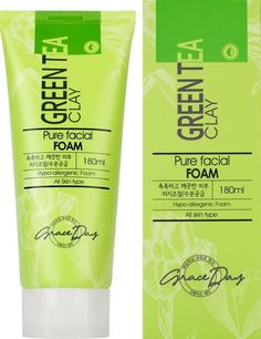 Пенка для умывания Grace day с зеленой глиной, 180 мл