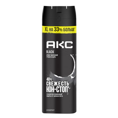 Дезодорант мужской спрей парфюмированный Акс Black, 200 мл AXE