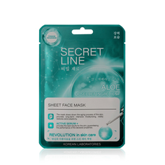 Маска для лица WEIS Secret Line Aloe с алоэ и олигопептидами, 23 г