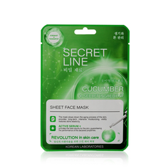 Маска для лица WEIS Secret Line с огурцом и олигопептидами, 23 г