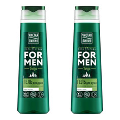 Гель для душа Чистая Линия Глубокое очищение 400 мл 2 шт