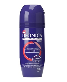 Дезодорант шариковый Deonica For Men "Антибактериальный эффект" 50 мл