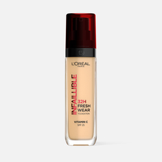 Тональный крем LOreal Paris Infallible 24h Stay Fresh Foundation 125 30 мл Розовый