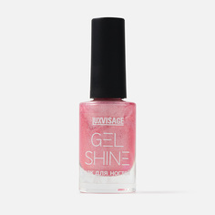 Лак для ногтей Luxvisage Gel Shine №107 Розовый с серебристым шиммером, 9 г