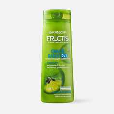 Шампунь для волос Garnier Fructis, сила и блеск, укрепляющий, 2 в 1, 400 мл