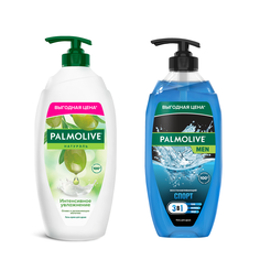 Гель для душа Palmolive Оливковое молочко Спорт Восстанавливающий 3в1, 750мл x 2шт