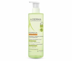 Очищающий гель 2-в-1 для тела и волос A-Derma ЭКЗОМЕГА CONTROL 500 мл