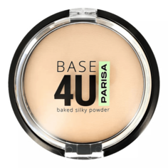 Пудра для лица Parisa Cosmetics Base4U PP-02 прессованная, тон 02 Beige 7 г