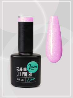 Гель лак Imen с блестками розовый