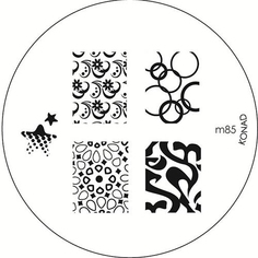 Печатная форма диск для маникюра Konad image plate M85