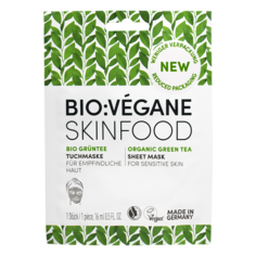 Тканевая маска для лица BIO:VEGANE SKINFOOD Био Зеленый чай саше 16 мл 1 шт