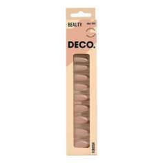 Накладные ногти Deco ferosh sparkle french с клеевыми стикерами 24 шт