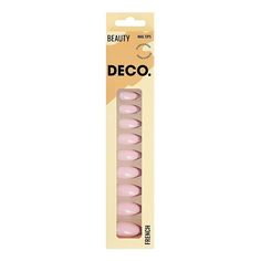Накладные ногти с клеевыми стикерами Deco French shiny french 24 шт