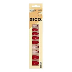 Накладные ногти Deco Fantasy red mood 24 шт