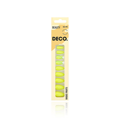Накладные ногти с клеевыми стикерами Deco Fantasy Мagic fruits lime 24 шт