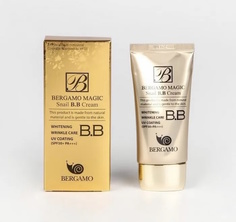 ВВ-крем с муцином улитки, крем для лица Bergamo Magic Snail SPF50+/PA+++ Тональный крем No Brand