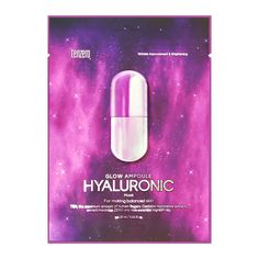 Маска для лица Tenzero Glow Ampoule с гиалуроновой кислотой 25 мл