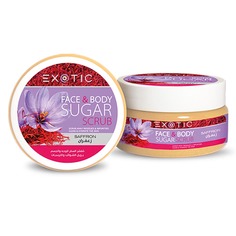 Сахарный скраб для лица и тела с экстрактом шафрана EXOTICMOOD 300 мл