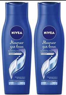Шампунь Nivea Мягкий Молочко для волос для нормальных волос 250 мл 2шт