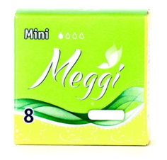 Тампоны женские гигиенические MEGGI MINI NEW MEG 8шт. Мэгги