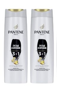 Шампунь Pantene Pro-V 3в1 густые и крепкие 360 мл 2 шт