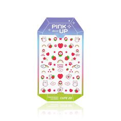 Наклейки для ногтей Pink Up Decor Cute Collection 2D переводные тон 165
