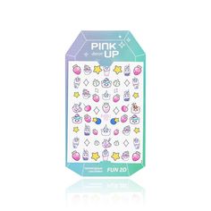 Наклейки для ногтей Pink Up Decor Fun Collection 2D переводные тон 164
