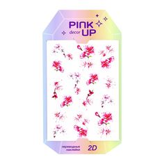 Наклейки для ногтей Pink Up Decor 2D переводные тон 132