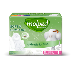 Прокладки гигиенические Molped Pure & Soft Long 8 шт