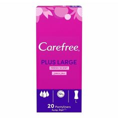 Прокладки ежедневные Carefree Plus Large Fresh Scent 20 шт