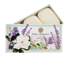 Набор натурального мыла Gourmandise Savon Parfume Fiori di Primavera Set с ароматом цветов