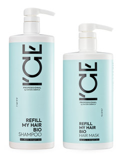Набор для волос ICE Professional by NATURA SIBERICA Шампунь Маска Refill My Hair