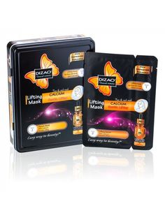 Маска для лица и шеи Calcium Double Lifting Mask два этапа 42г 1шт Dizao